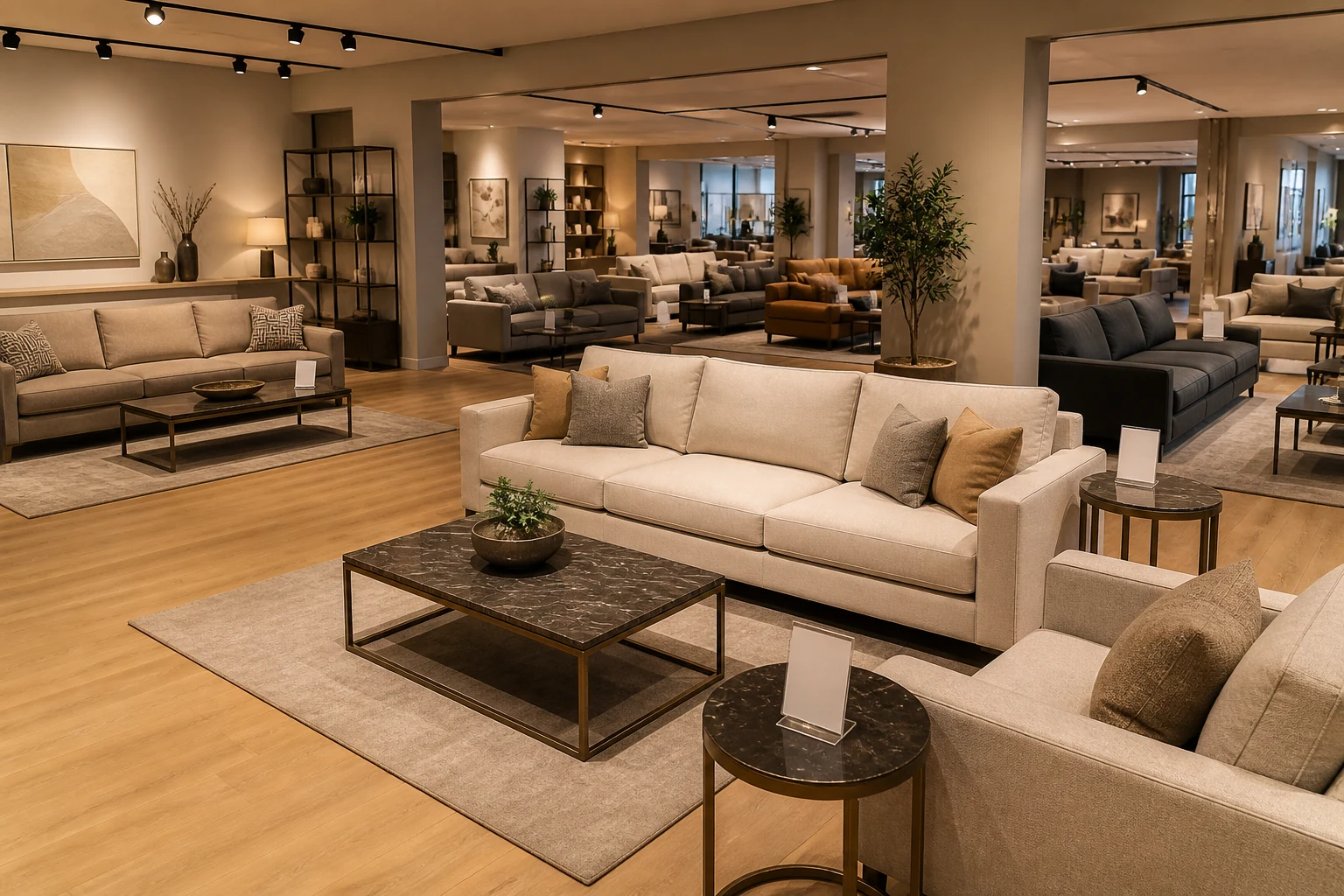 VAVVAA retail distribution furniture collection showroom scene