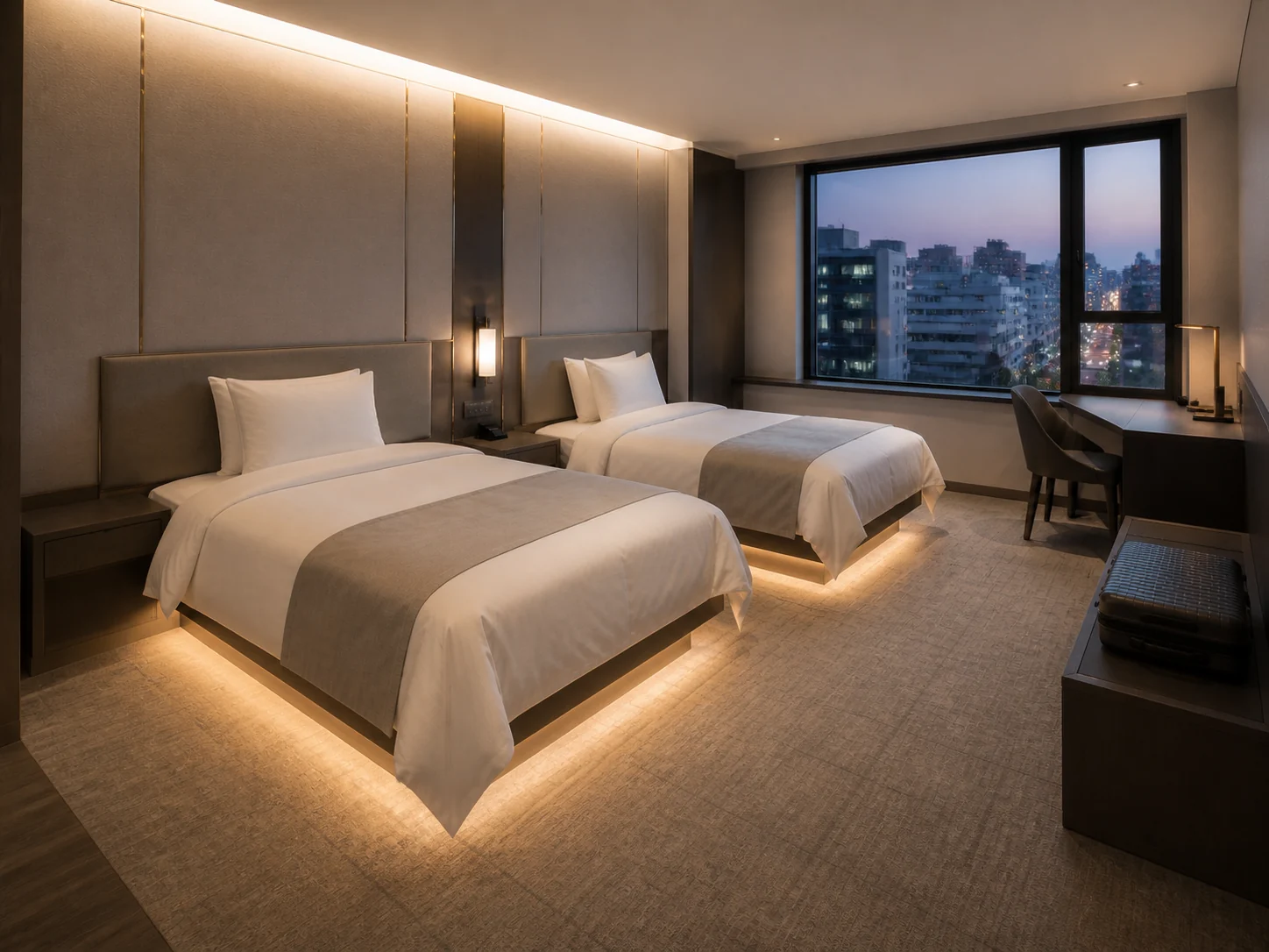 Coordinated VAVVAA twin room furniture concept